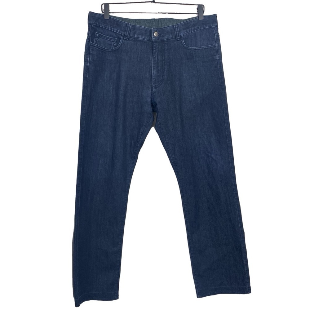 Canali Dark Wash 5-Pocket Regular Fit Straight Leg Jeans Size 52‎ IT (35 US)